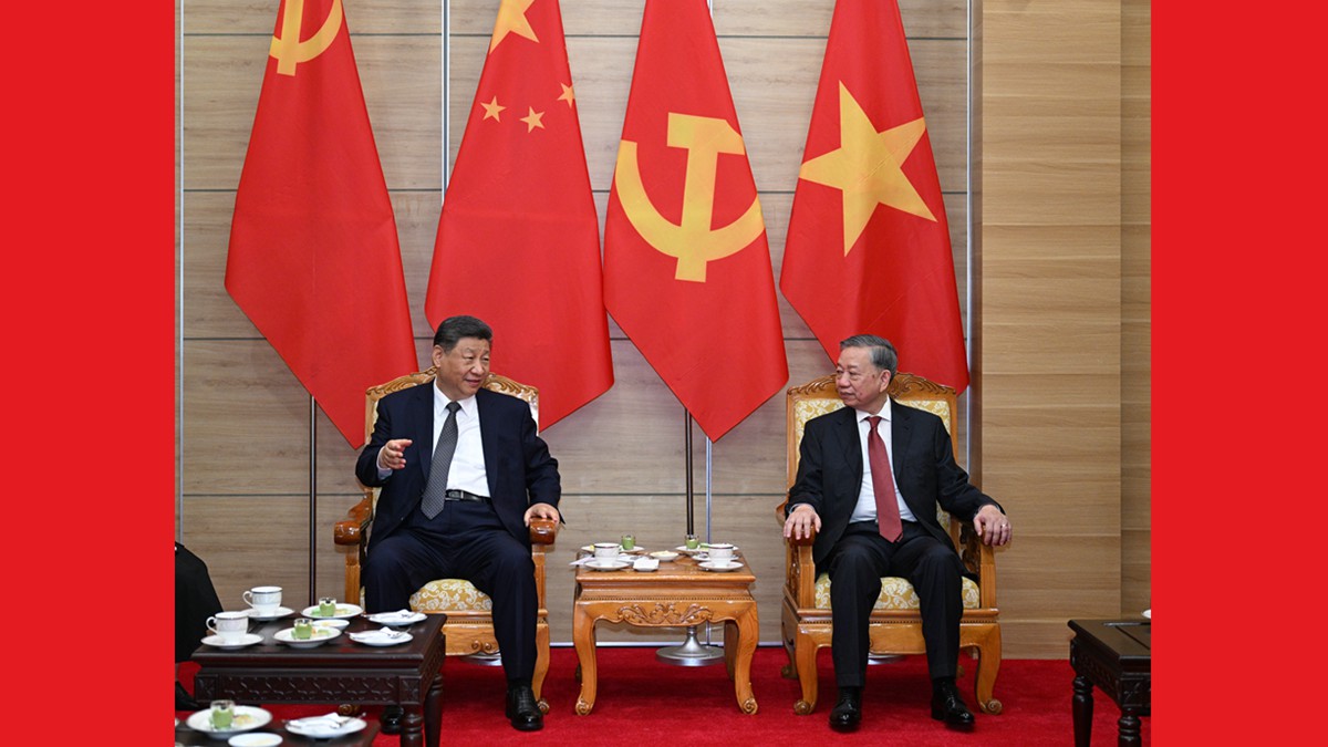 習近平同越共中央總書記蘇林話別