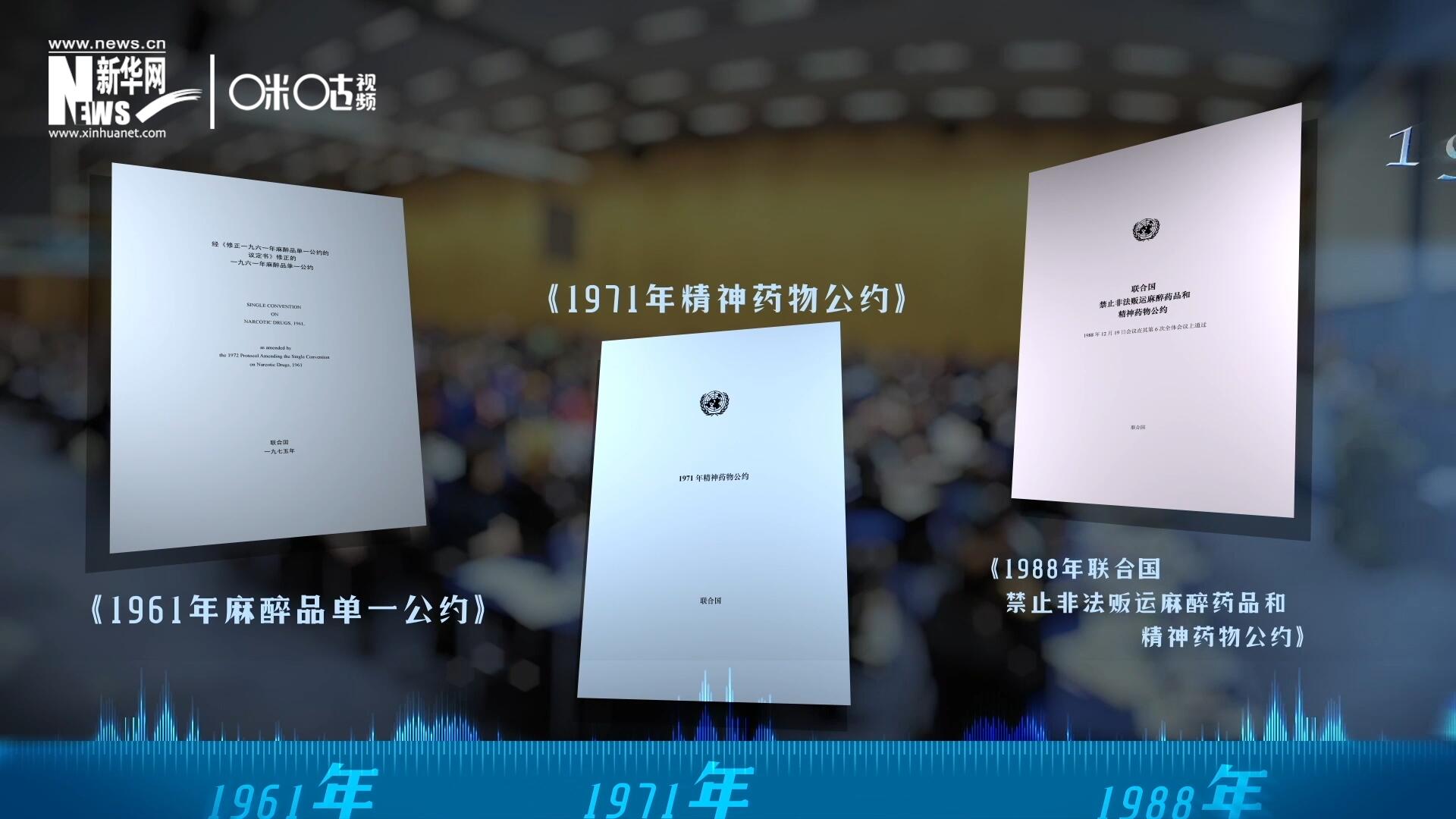當前國際社會所共同遵循的三大國際禁毒公約，分別在1961年、1971年和1988年 由聯(lián)合國牽頭締結。